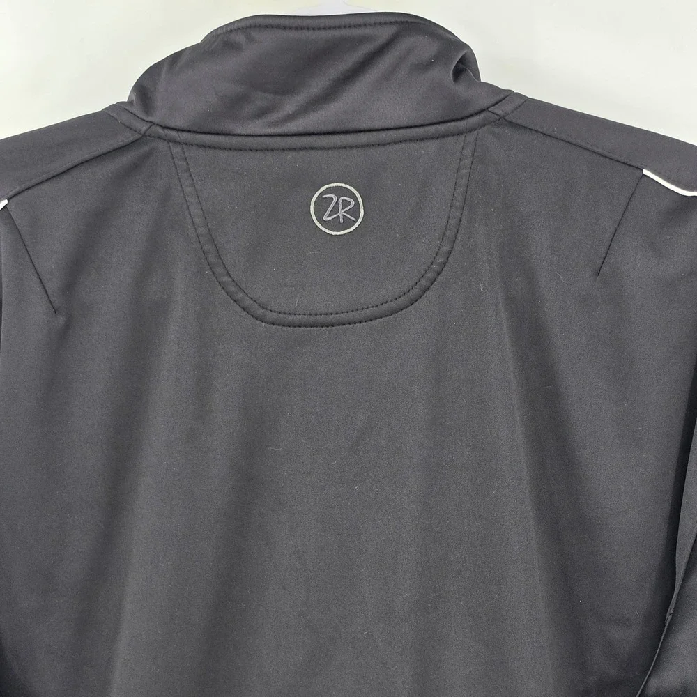 Zero Restriction Mens Black Tour Series Quarter Zip Golf Pullover Jacket Size M